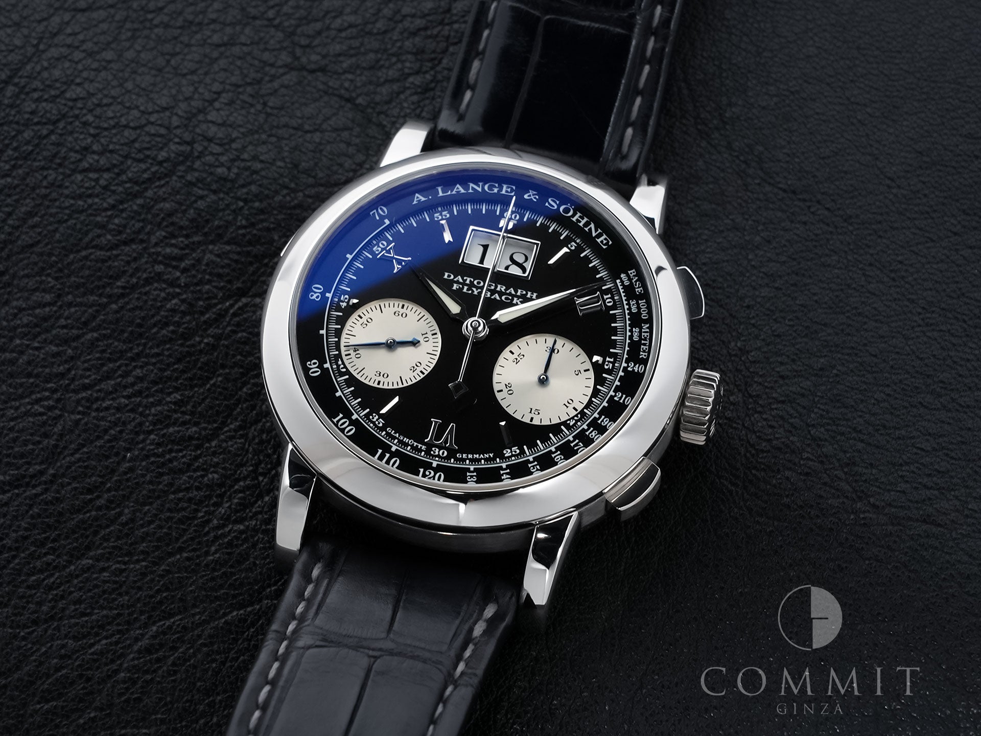 A.ランゲ＆ゾーネ ダトグラフ Ref.403.035 プラチナ ブラック文字盤 中古 6i9rk3ra