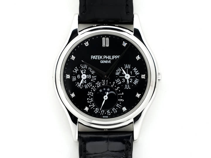 パテックフィリップ パーペチュアルカレンダー Ref.5140P-013 プラチナ ブラック11Pダイヤ文字盤 中古 kifcos5t