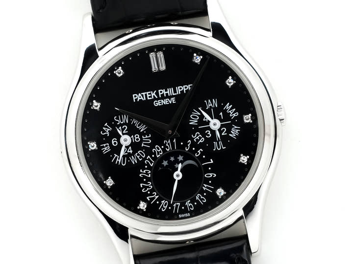 パテックフィリップ パーペチュアルカレンダー Ref.5140P-013 プラチナ ブラック11Pダイヤ文字盤 中古 kifcos5t