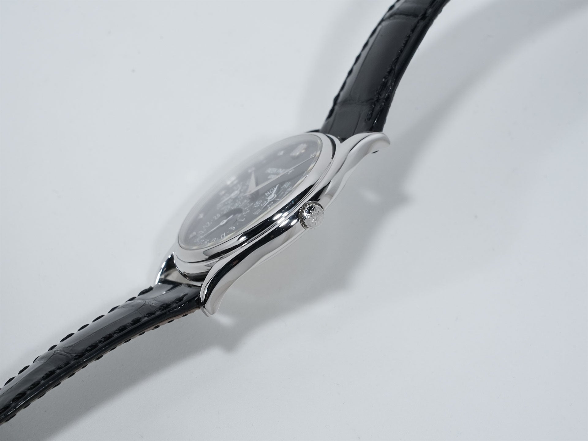 パテックフィリップ パーペチュアルカレンダー Ref.5140P-013 プラチナ ブラック11Pダイヤ文字盤 中古 kifcos5t