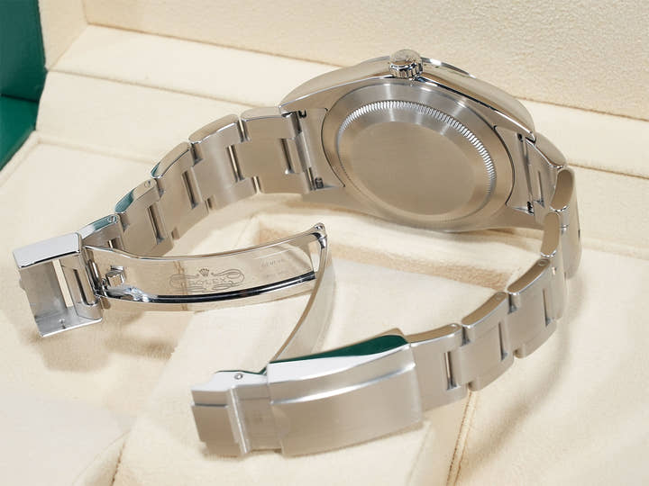 Rolex Explorer I Ref. 214270 Stainless Steel Black Dial Oyster Bracelet Excellent Condition vforwocb