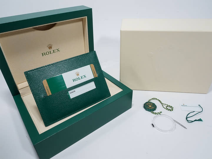 Rolex Explorer I Ref. 214270 Stainless Steel Black Dial Oyster Bracelet Excellent Condition vforwocb