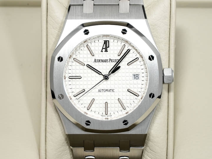 オーデマピゲ ロイヤルオーク Ref.15300ST.OO.1220ST.01 ステンレススチール シルバー文字盤 美品 cpn4jdcs