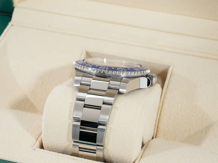 Rolex GMT-Master II Ref. 126710BLNR Stainless Steel Black Dial Oyster Bracelet Excellent Condition 99wnep8e