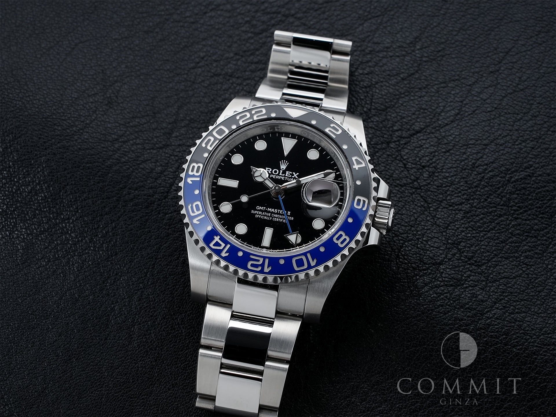 Rolex GMT-Master II Ref. 126710BLNR Stainless Steel Black Dial Oyster Bracelet Excellent Condition 99wnep8e