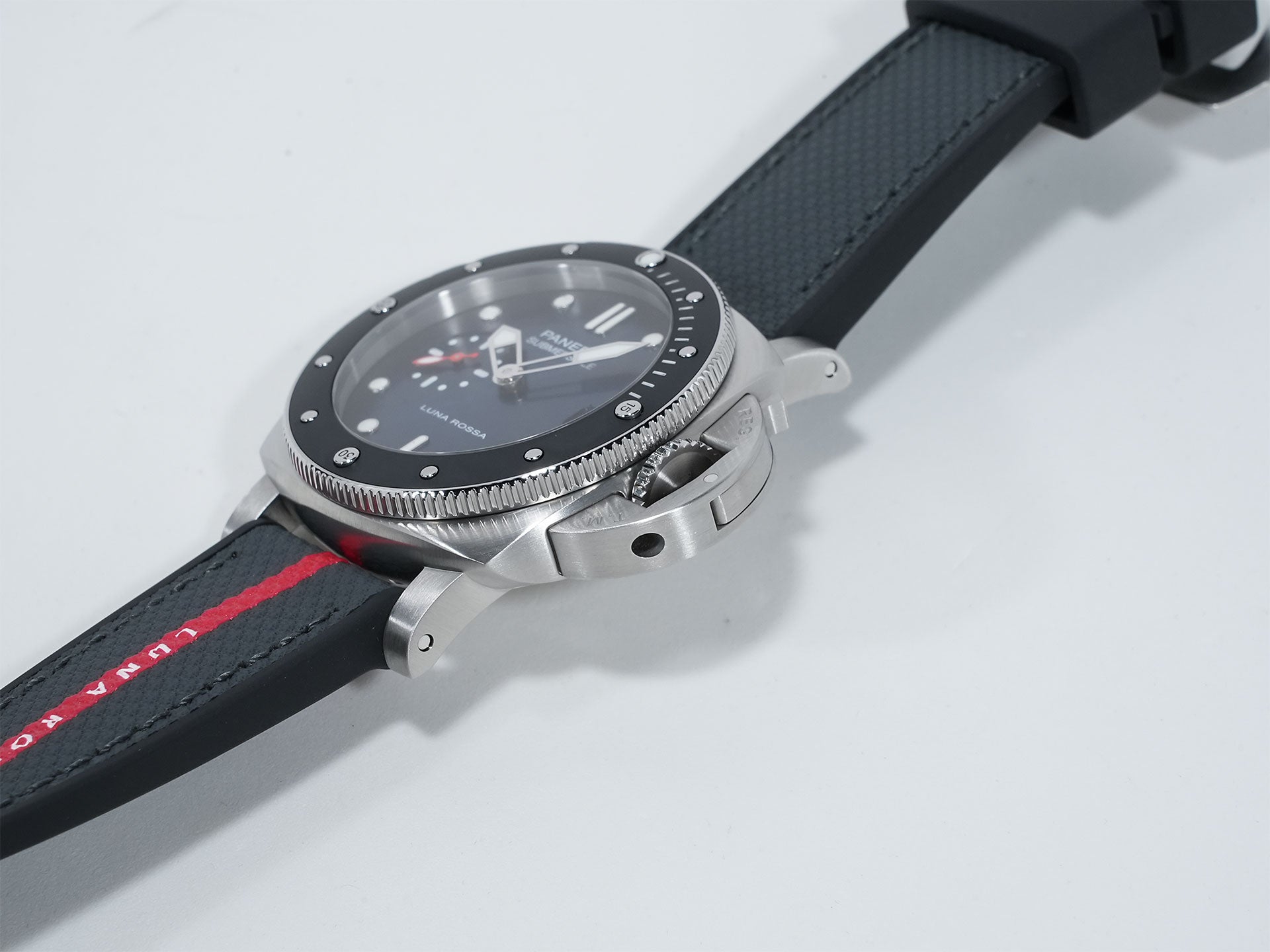 パネライ サブマーシブル ルナ・ロッサ Ref.PAM01565 ステンレススチール ブルー文字盤 極美品 v8egdswg