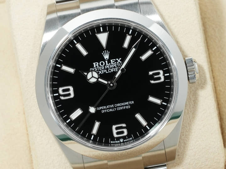 ロレックス エクスプローラー40 Ref.224270 ステンレススチール ブラック文字盤 オイスターブレスレット 未使用 h6nxq37j