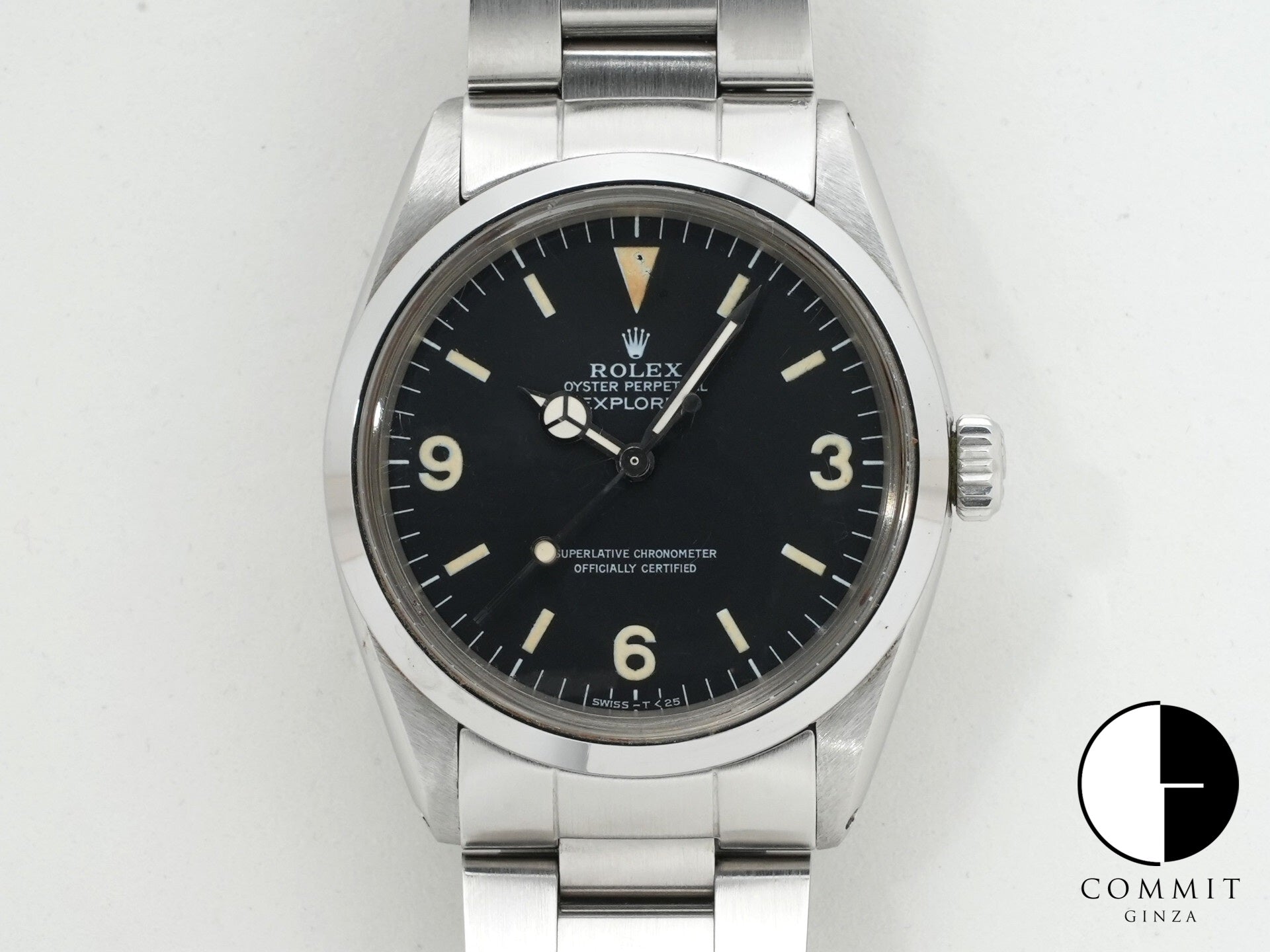 ロレックス エクスプローラーI Ref.1016 ステンレススチール ブラック文字盤 中古 6c5ph384