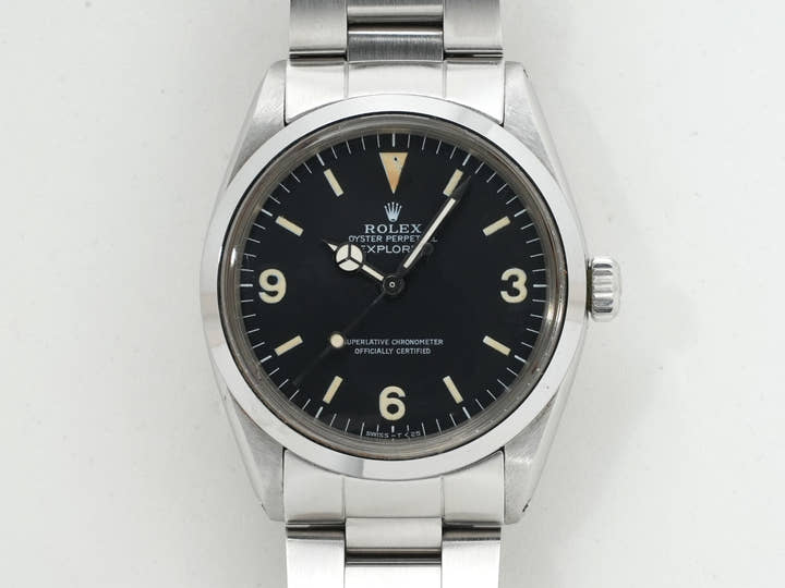 ロレックス エクスプローラーI Ref.1016 ステンレススチール ブラック文字盤 中古 6c5ph384