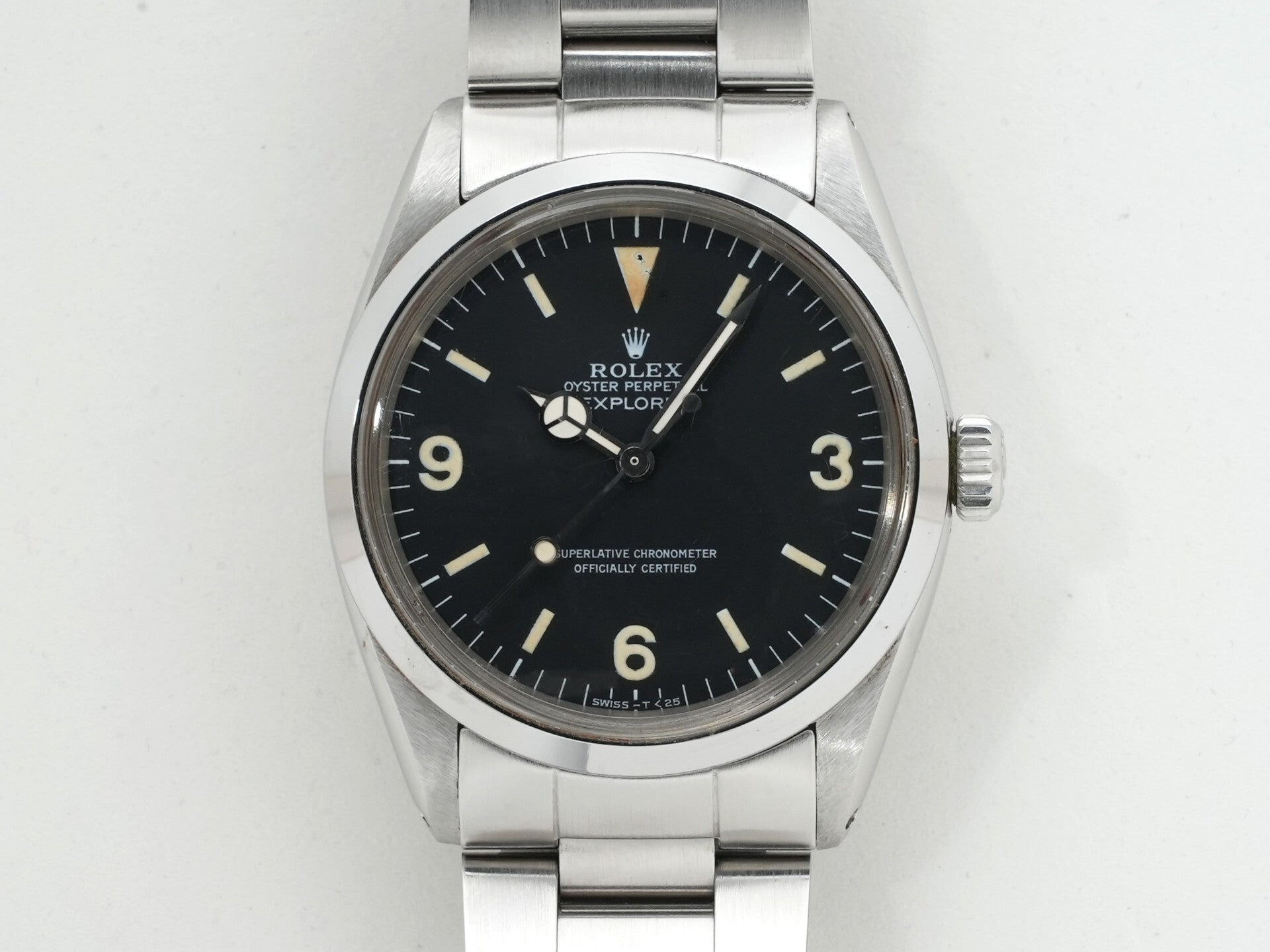 ロレックス エクスプローラーI Ref.1016 ステンレススチール ブラック文字盤 中古 6c5ph384