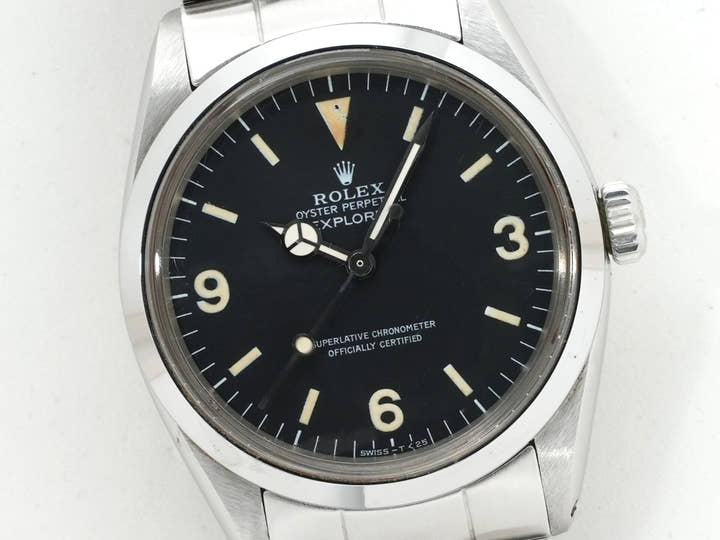 ロレックス エクスプローラーI Ref.1016 ステンレススチール ブラック文字盤 中古 6c5ph384