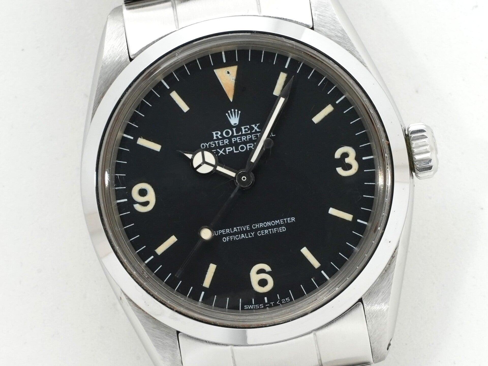 ロレックス エクスプローラーI Ref.1016 ステンレススチール ブラック文字盤 中古 6c5ph384