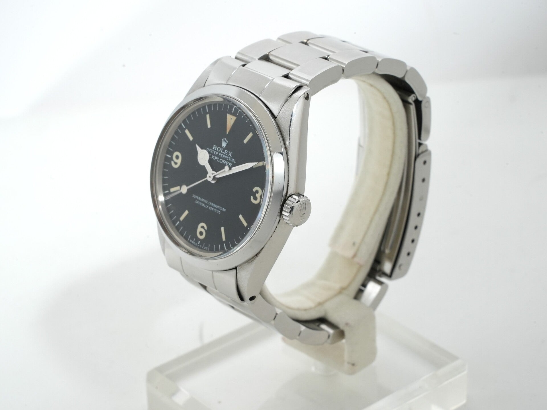 ロレックス エクスプローラーI Ref.1016 ステンレススチール ブラック文字盤 中古 6c5ph384