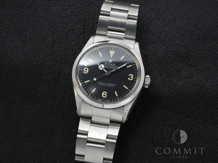 ロレックス エクスプローラーI Ref.1016 ステンレススチール ブラック文字盤 中古 6c5ph384