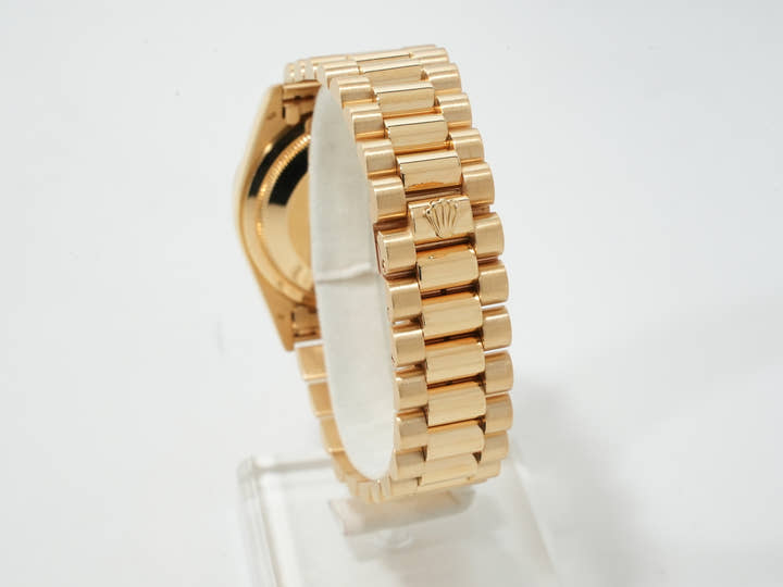 ロレックス デイデイト36 Ref.18238A イエローゴールド シャンパンx10Pダイヤ文字盤 中古 2dgaxcpt