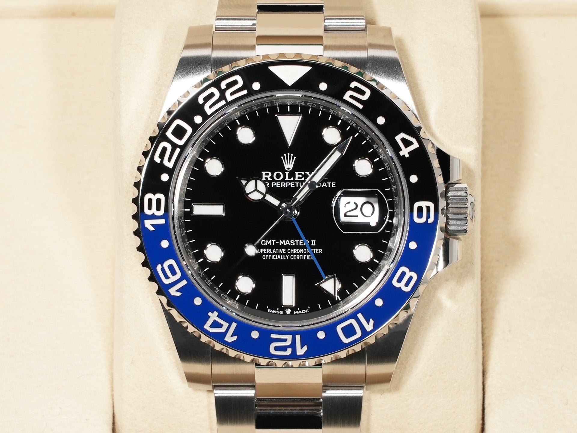 Rolex GMT-Master II Ref. 126710BLNR Stainless Steel Black Dial Oyster Bracelet Unused cvayy4rz