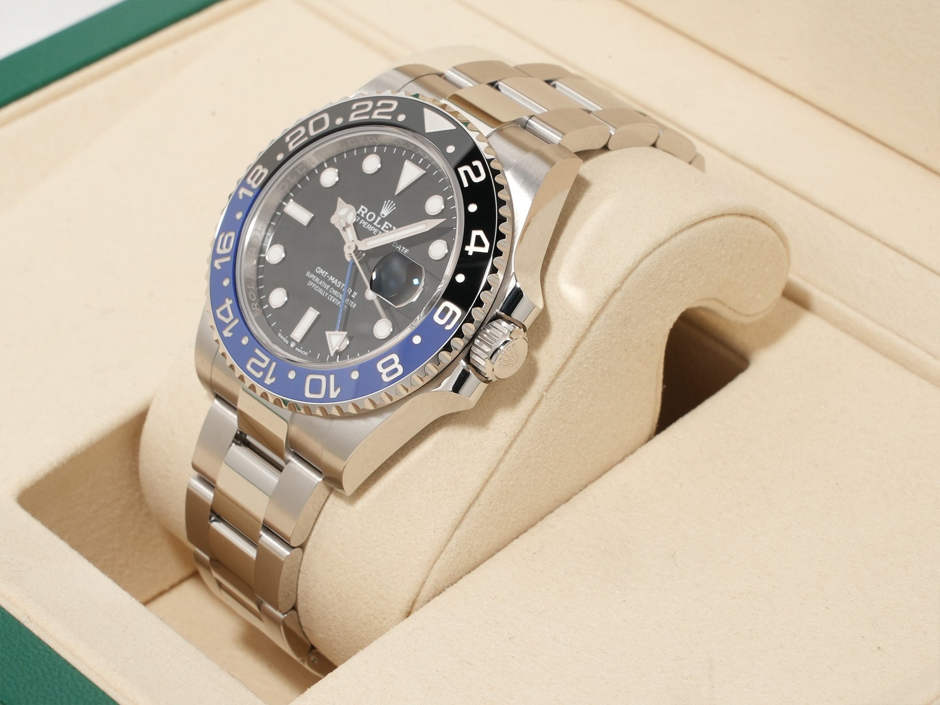 Rolex GMT-Master II Ref. 126710BLNR Stainless Steel Black Dial Oyster Bracelet Unused cvayy4rz