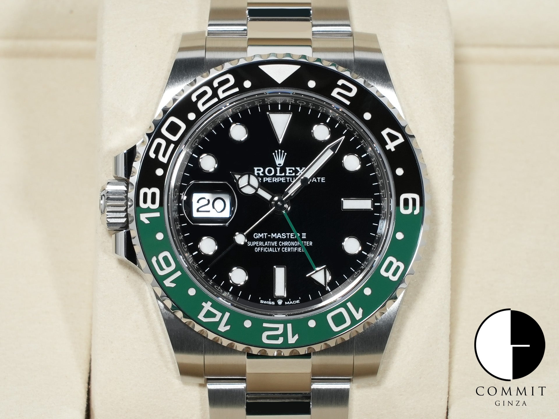 Rolex GMT-Master II Ref. 126720VTNR Stainless Steel Black Dial Oyster Bracelet Unused isbbigxm