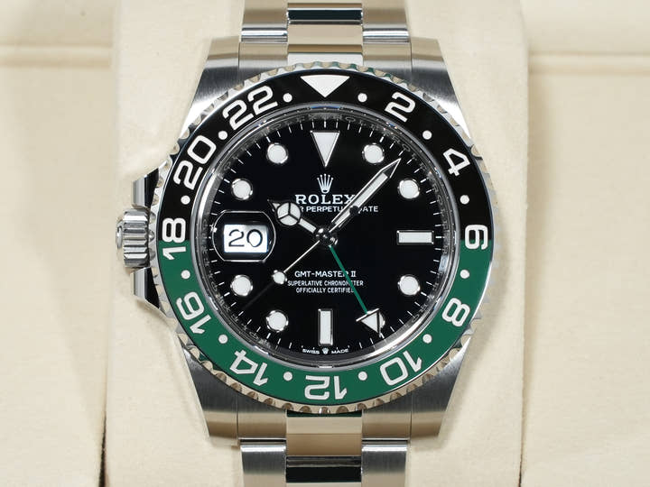 Rolex GMT-Master II Ref. 126720VTNR Stainless Steel Black Dial Oyster Bracelet Unused isbbigxm