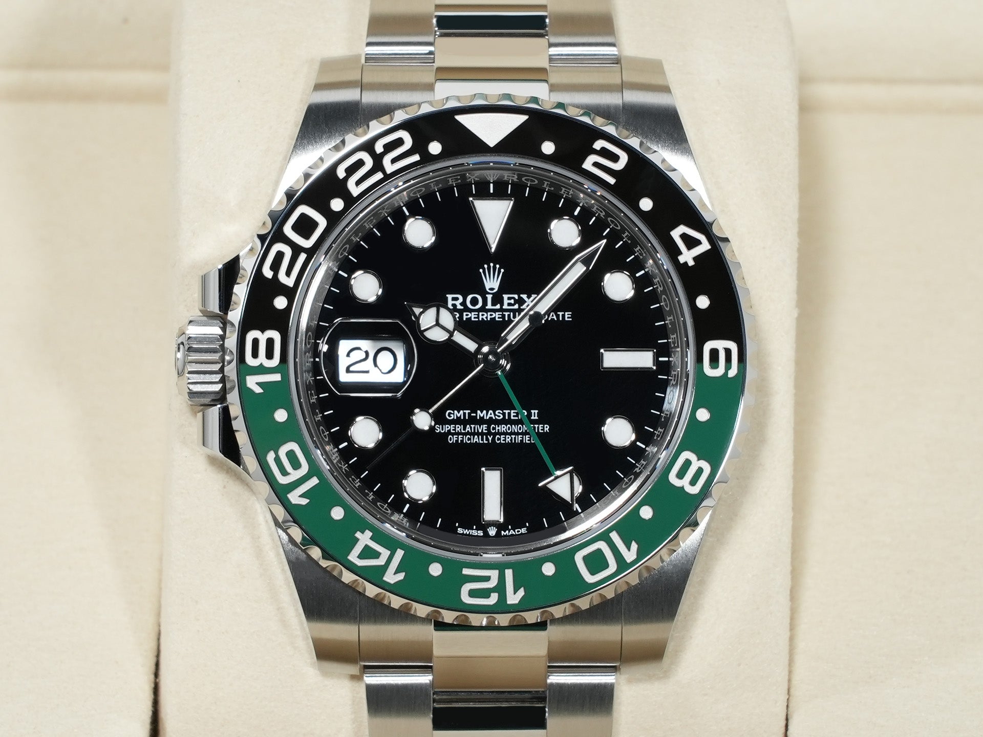 Rolex GMT-Master II Ref. 126720VTNR Stainless Steel Black Dial Oyster Bracelet Unused isbbigxm