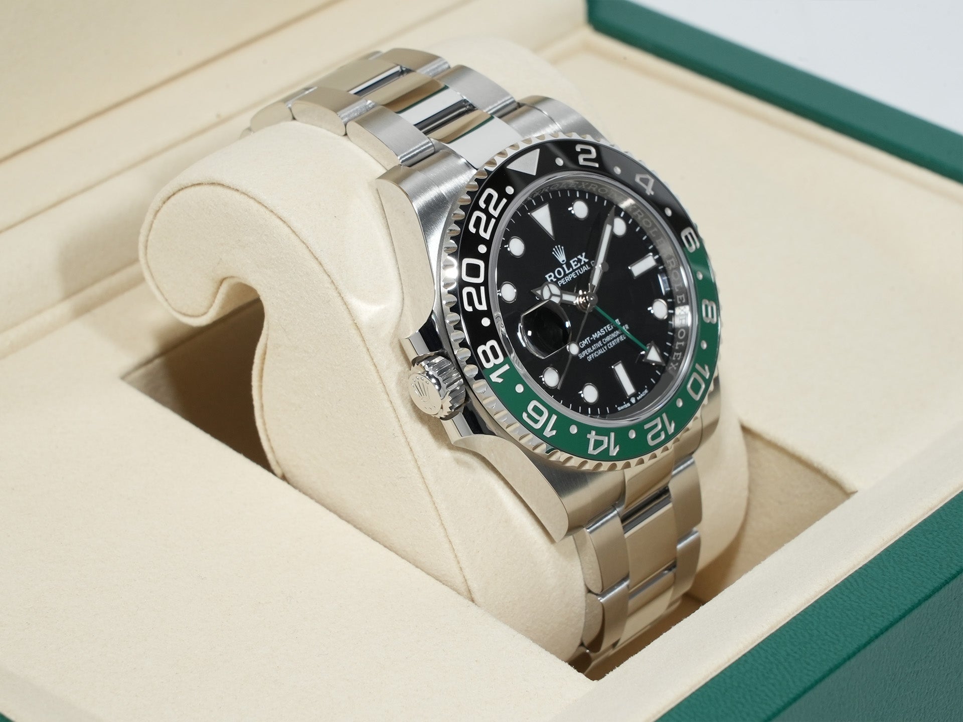 Rolex GMT-Master II Ref. 126720VTNR Stainless Steel Black Dial Oyster Bracelet Unused isbbigxm