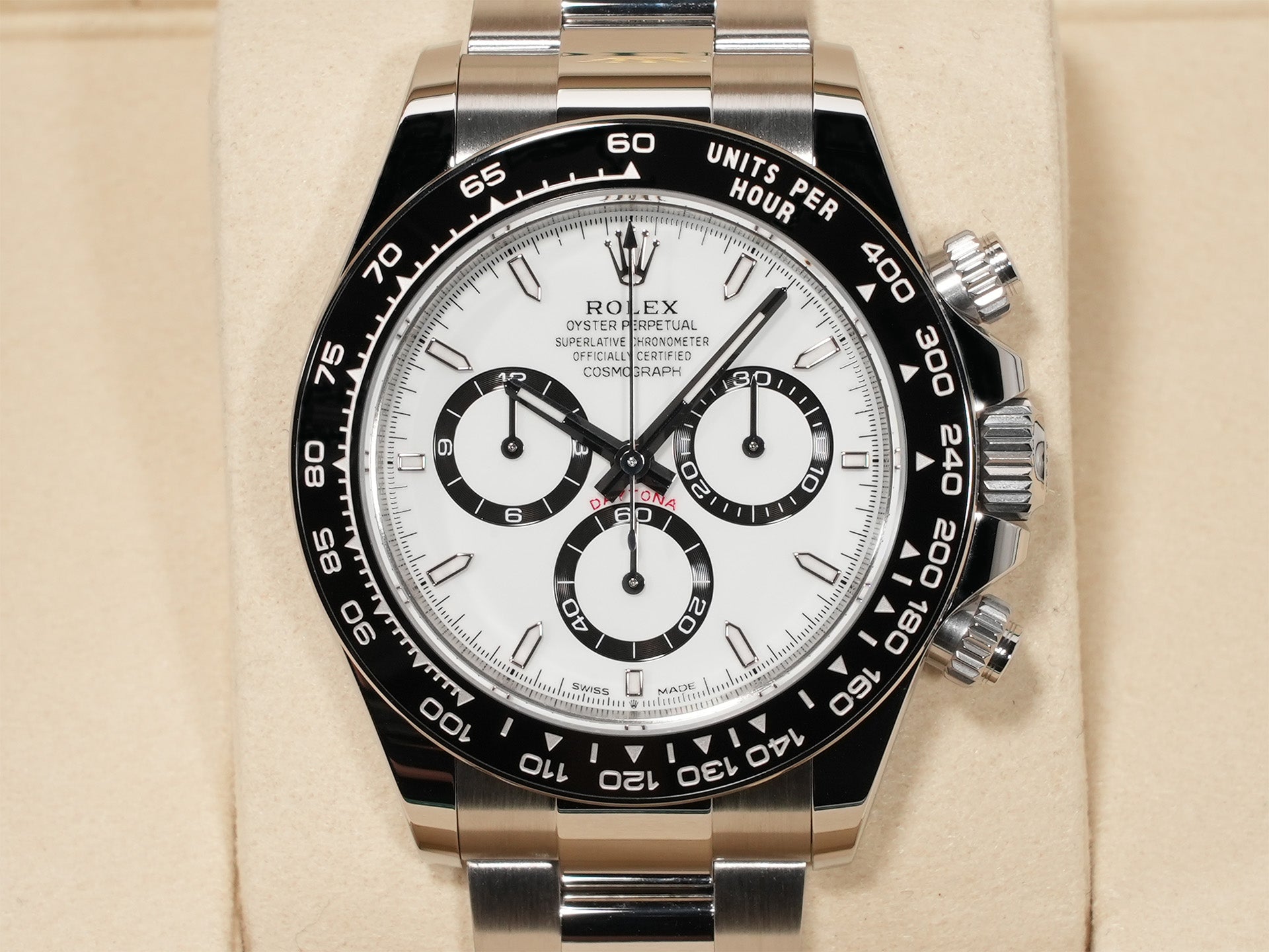 Rolex Daytona Ref. 126500LN Stainless Steel White Dial Unused icjy6uyt