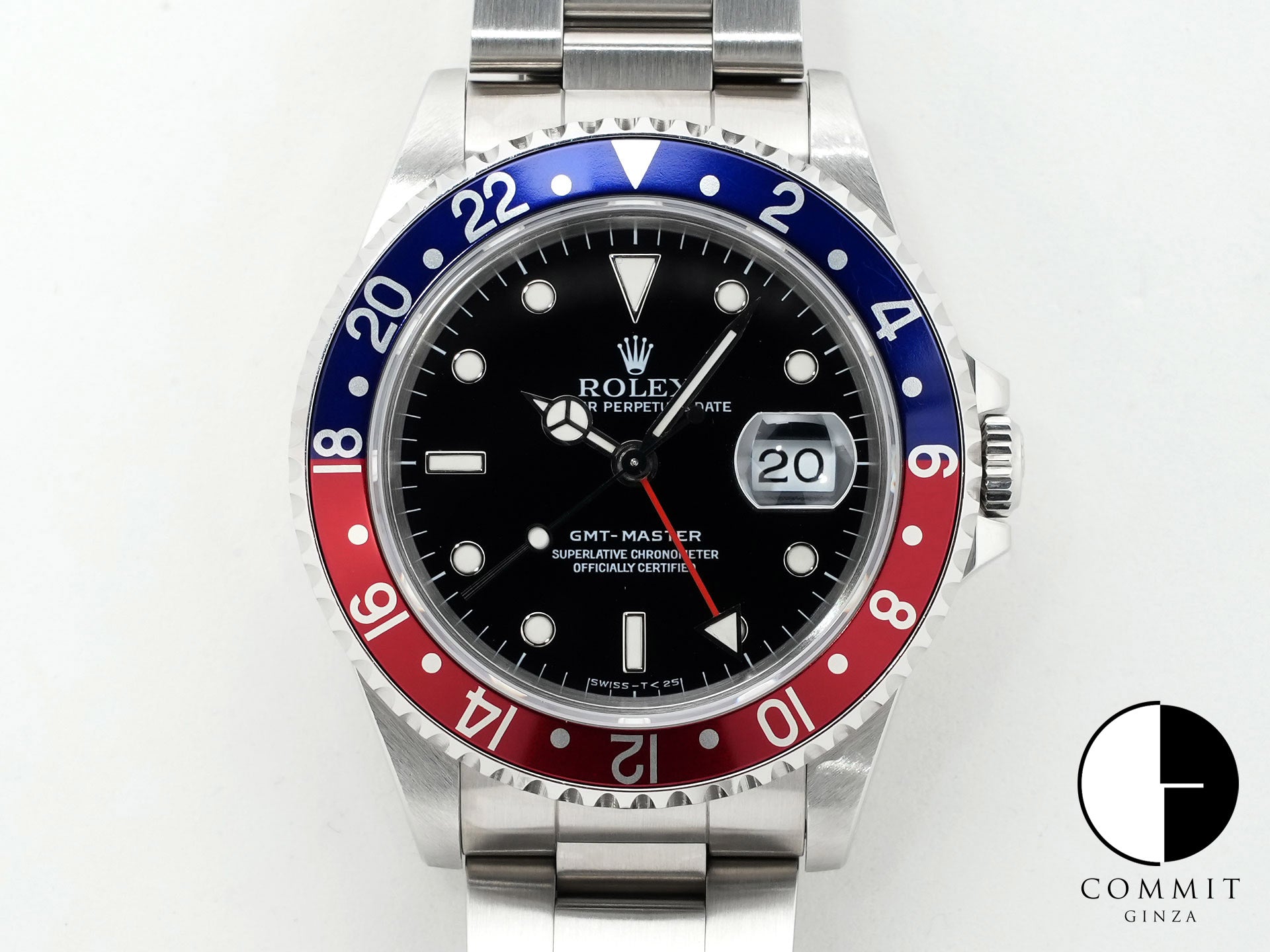 Rolex GMT-Master Ref. 16700 Stainless Steel Black Dial Oyster Bracelet Pre-owned b4xgf37w