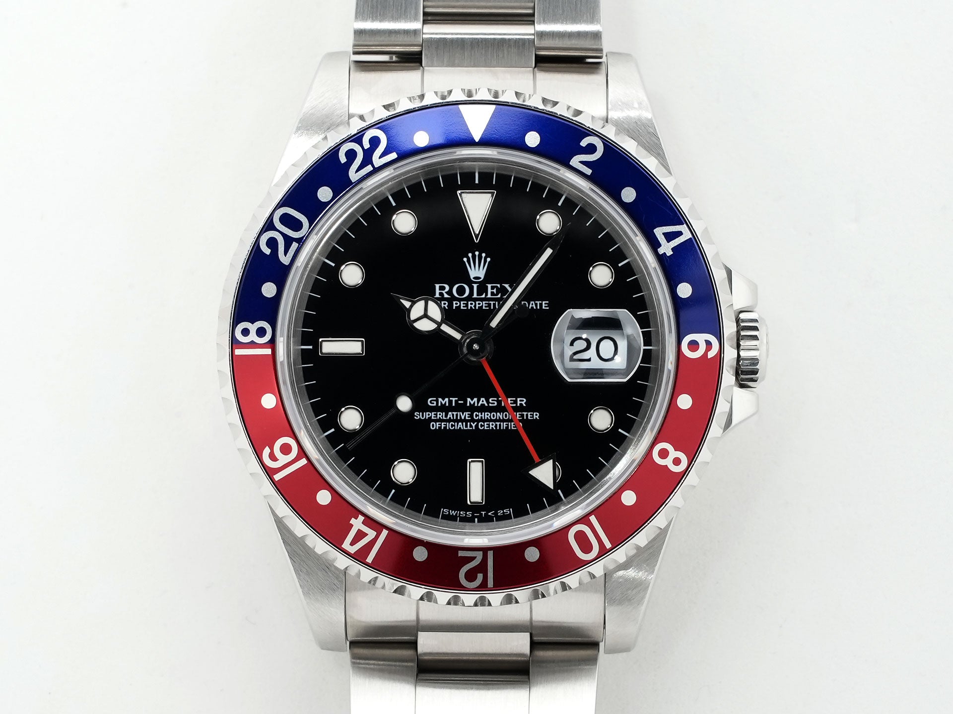 Rolex GMT-Master Ref. 16700 Stainless Steel Black Dial Oyster Bracelet Pre-owned b4xgf37w