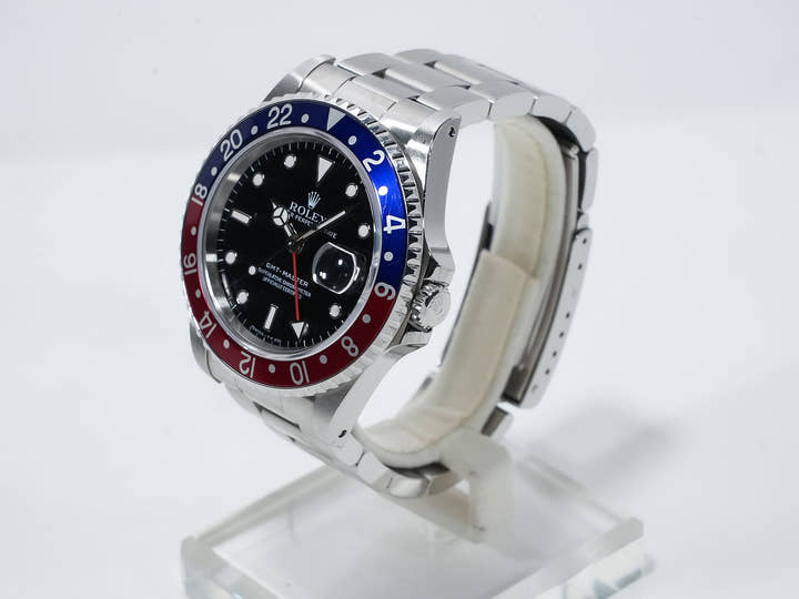 Rolex GMT-Master Ref. 16700 Stainless Steel Black Dial Oyster Bracelet Pre-owned b4xgf37w