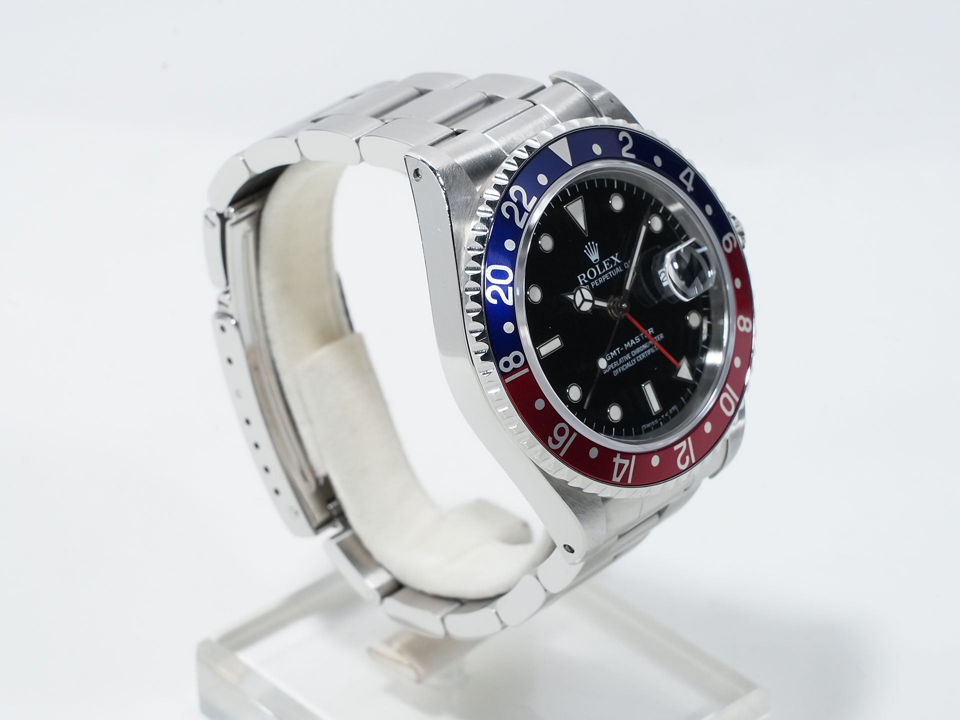 Rolex GMT-Master Ref. 16700 Stainless Steel Black Dial Oyster Bracelet Pre-owned b4xgf37w