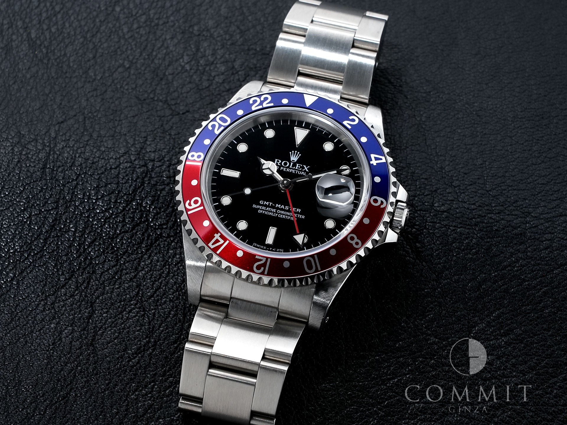 Rolex GMT-Master Ref. 16700 Stainless Steel Black Dial Oyster Bracelet Pre-owned b4xgf37w