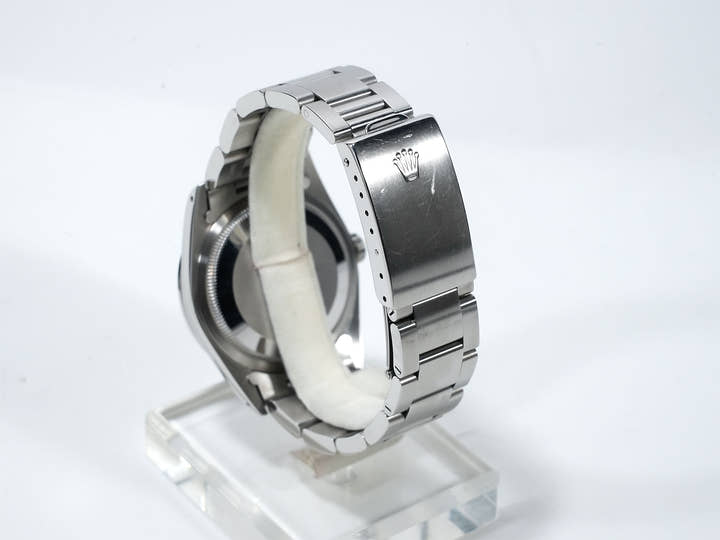 Pre-owned Rolex Explorer I Ref. 14270 Stainless Steel Black Dial Oyster Bracelet 9dhbwgie