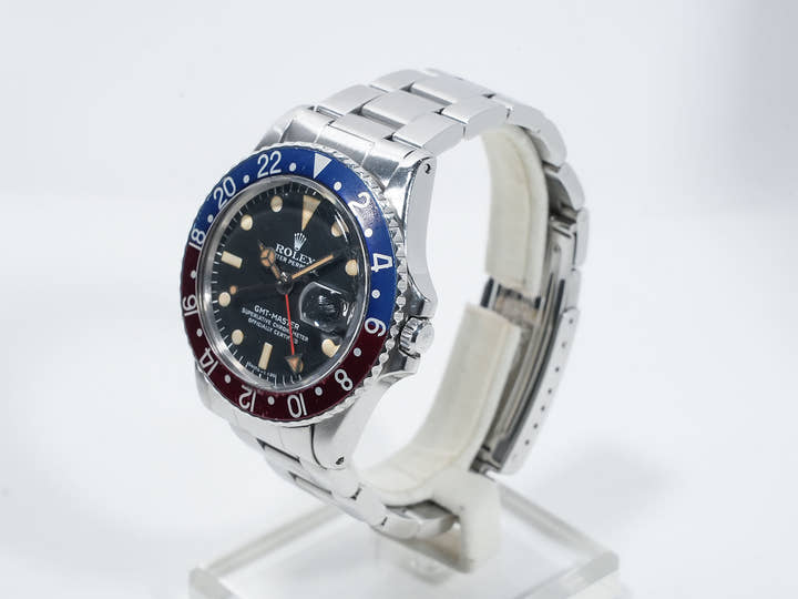Pre-owned Rolex GMT-Master Ref. 1675 Stainless Steel Black Dial Oyster Bracelet t3mfchvm