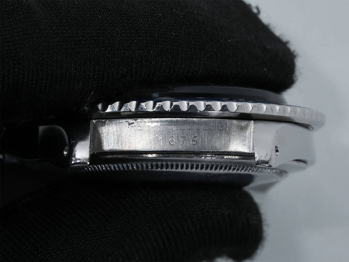 Pre-owned Rolex GMT-Master Ref. 1675 Stainless Steel Black Dial Oyster Bracelet t3mfchvm