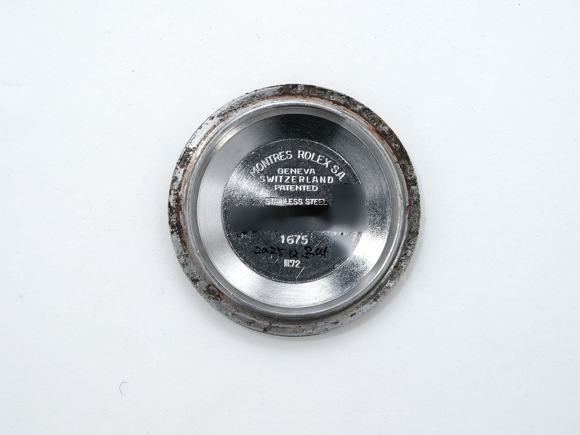 Pre-owned Rolex GMT-Master Ref. 1675 Stainless Steel Black Dial Oyster Bracelet t3mfchvm