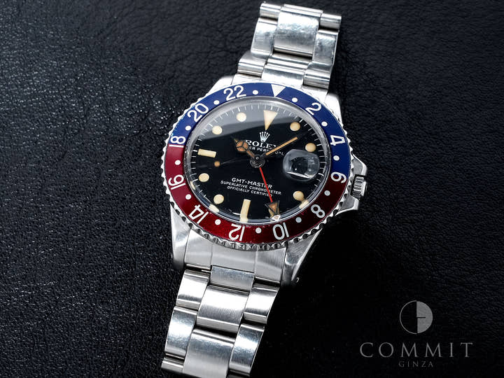 Pre-owned Rolex GMT-Master Ref. 1675 Stainless Steel Black Dial Oyster Bracelet t3mfchvm