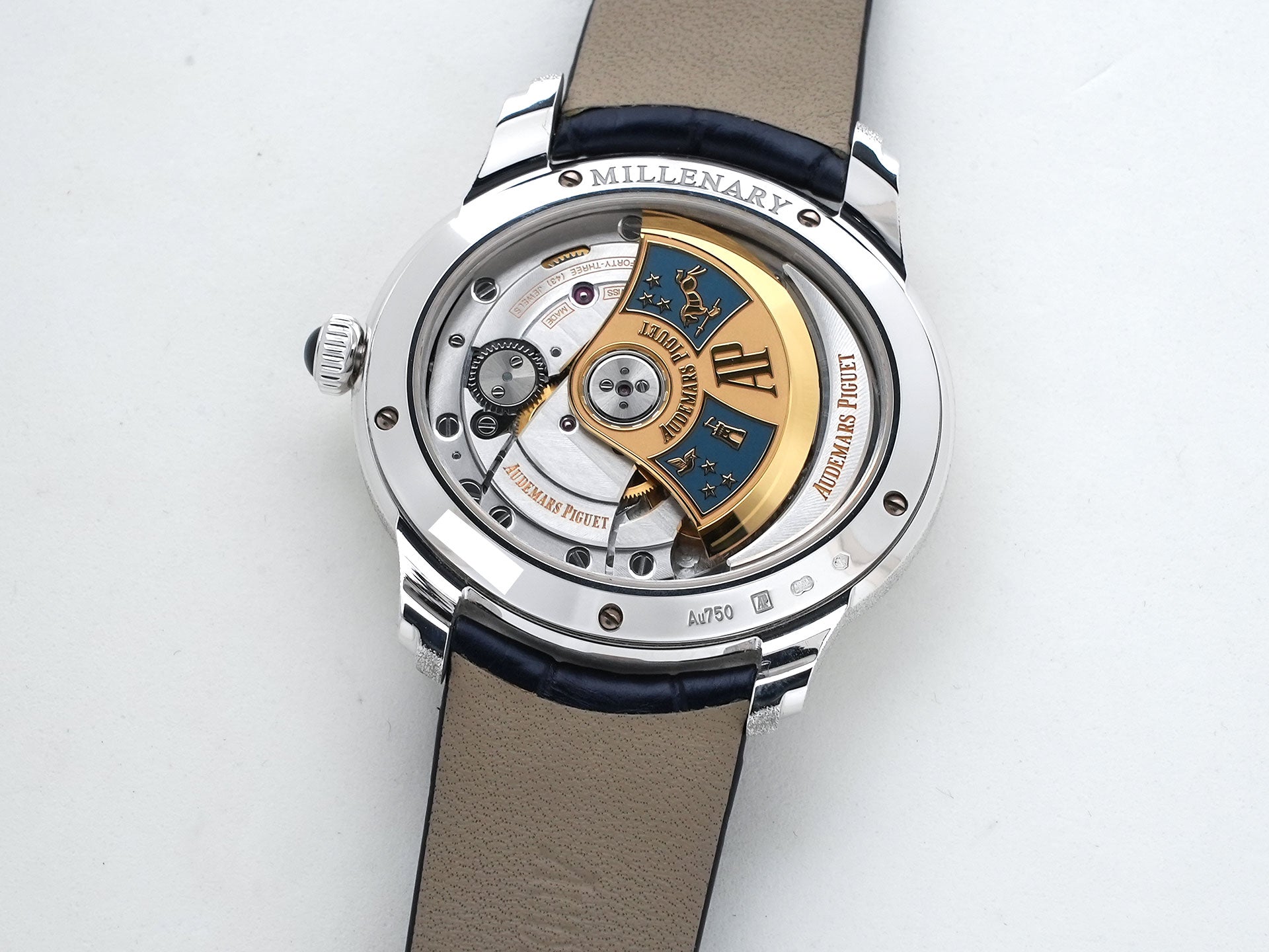 オーデマピゲ ミレネリー フロステッドゴールド フィロソフィーク Ref.77266BC.GG.A326CR.01 ホワイトゴールド ブルー文字盤 美中古 vq3yadih
