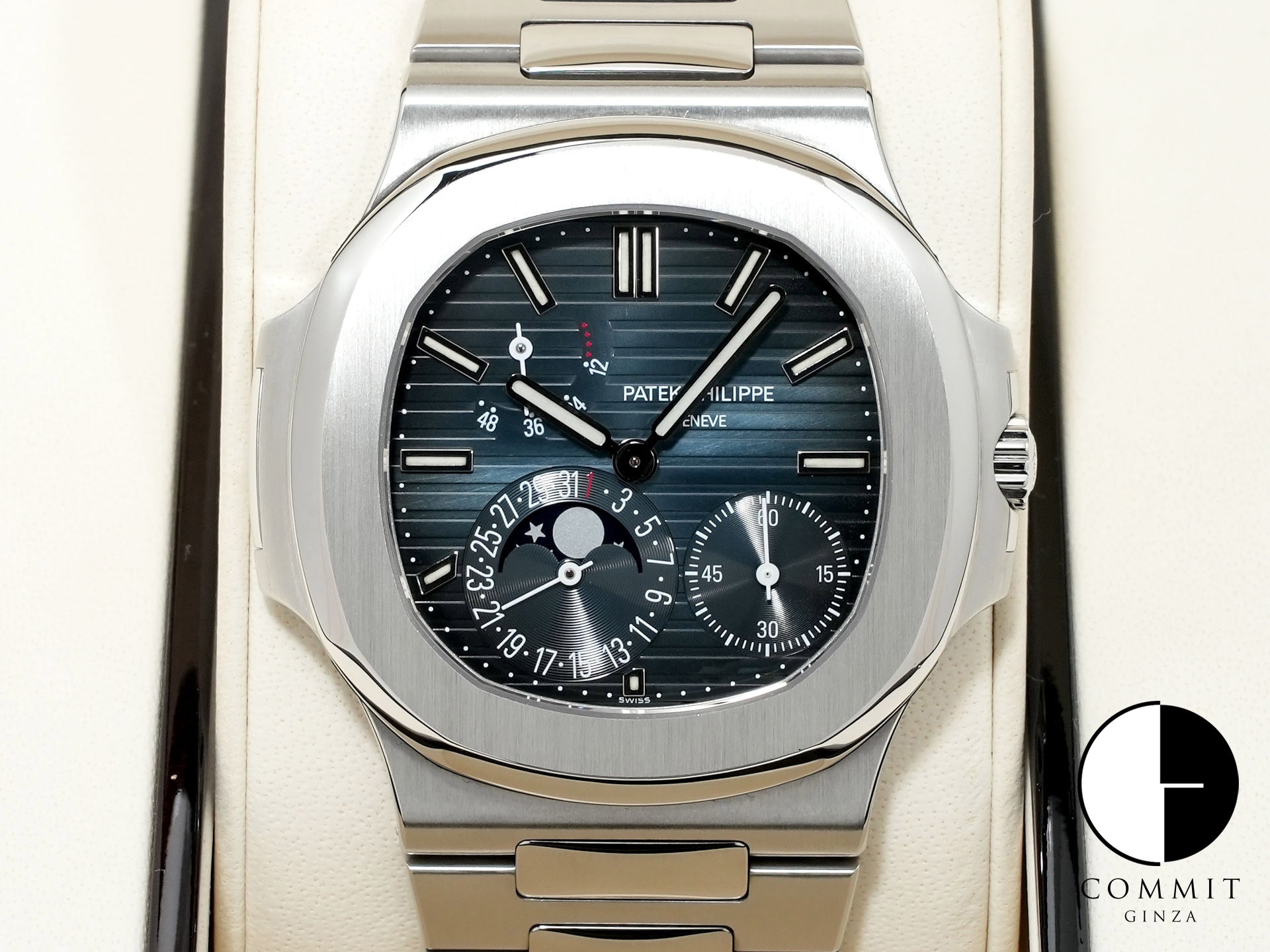 パテックフィリップ ノーチラス プチコンプリケーション Ref.5712/1A-001 ステンレススチール ブルー文字盤 美中古 8ebgwhxx