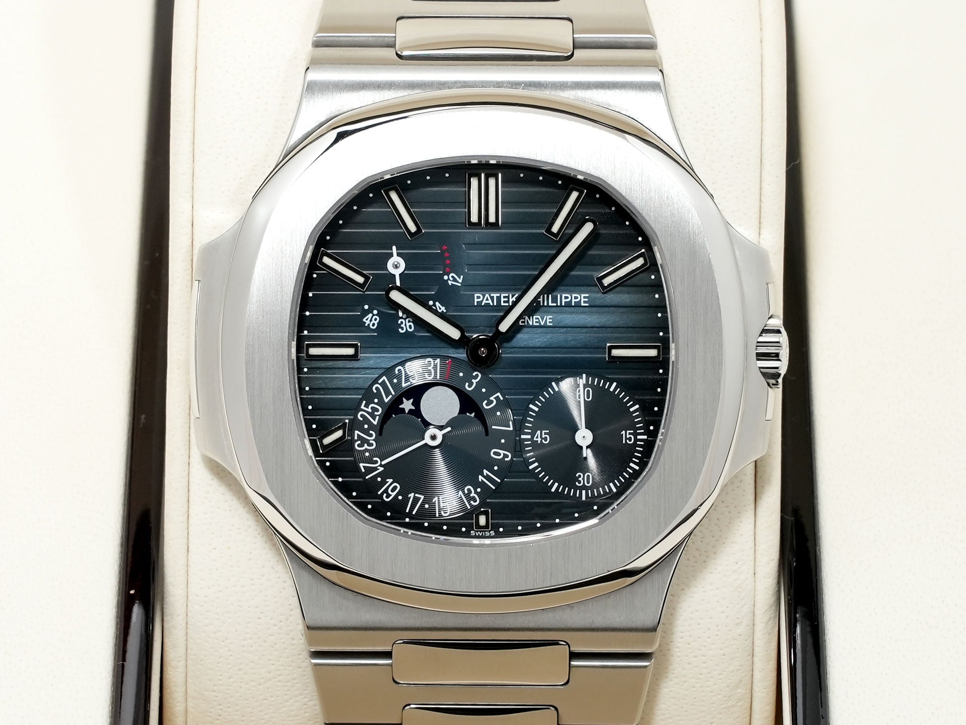 パテックフィリップ ノーチラス プチコンプリケーション Ref.5712/1A-001 ステンレススチール ブルー文字盤 美中古 8ebgwhxx