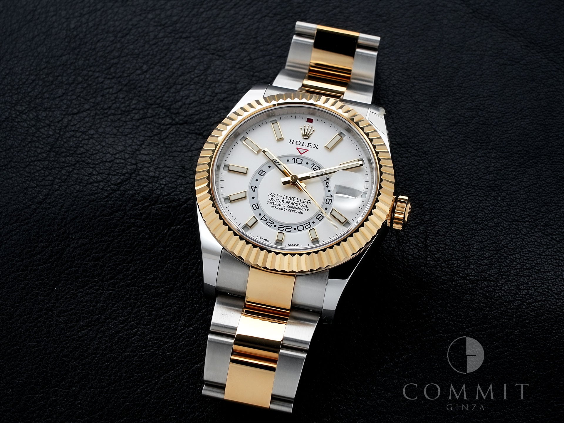 ロレックス スカイドゥエラー Ref.326933 ステンレススチール/イエローゴールド ホワイト文字盤 オイスターブレスレット 美中古 twq4tz3m