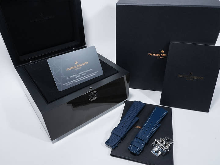 ヴァシュロンコンスタンタン オーヴァーシーズ オートマティック Ref.4520V/210A-B128 ステンレススチール ブルー文字盤 美品 3a6tk4ge