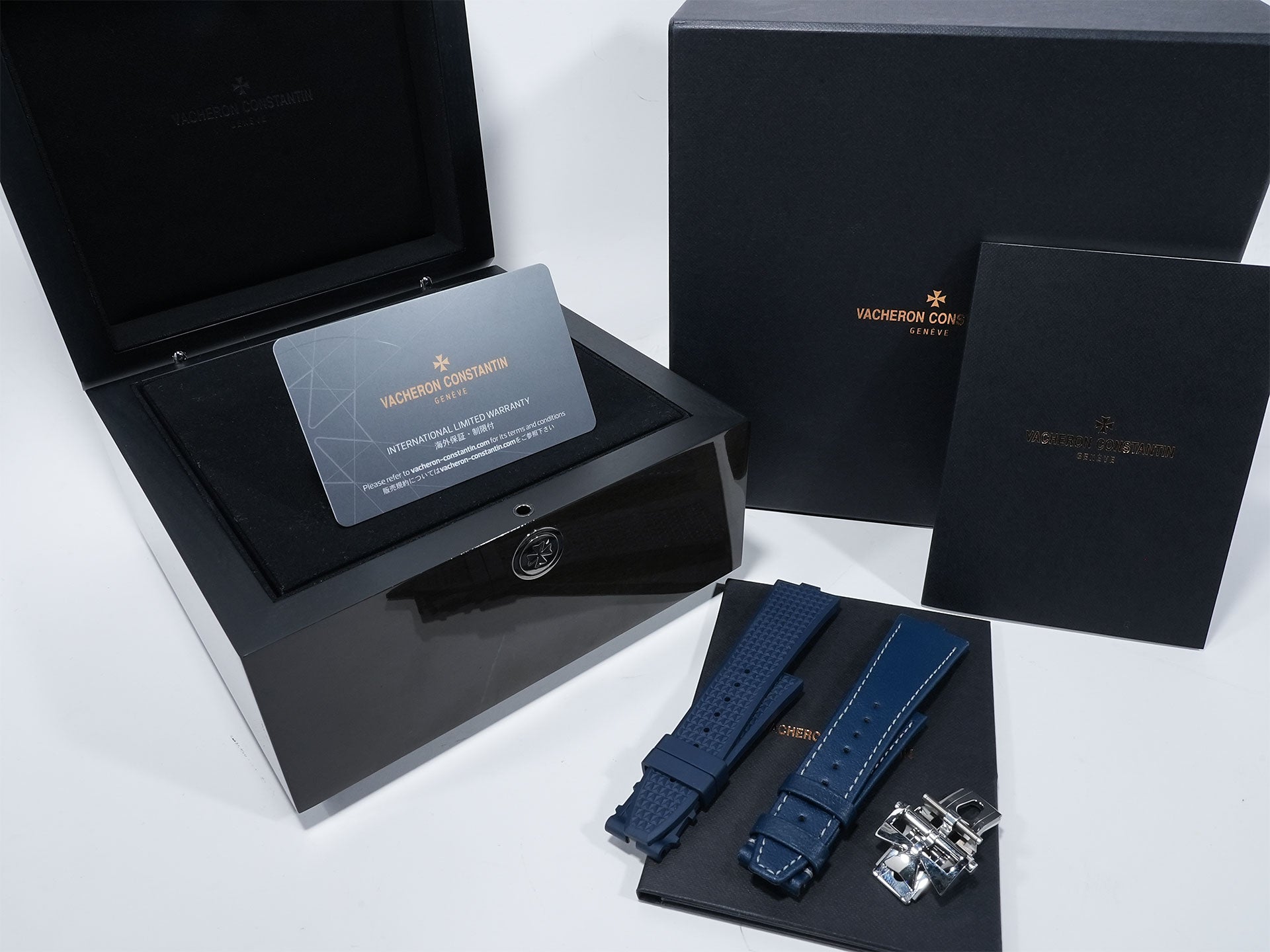 ヴァシュロンコンスタンタン オーヴァーシーズ オートマティック Ref.4520V/210A-B128 ステンレススチール ブルー文字盤 美品 3a6tk4ge