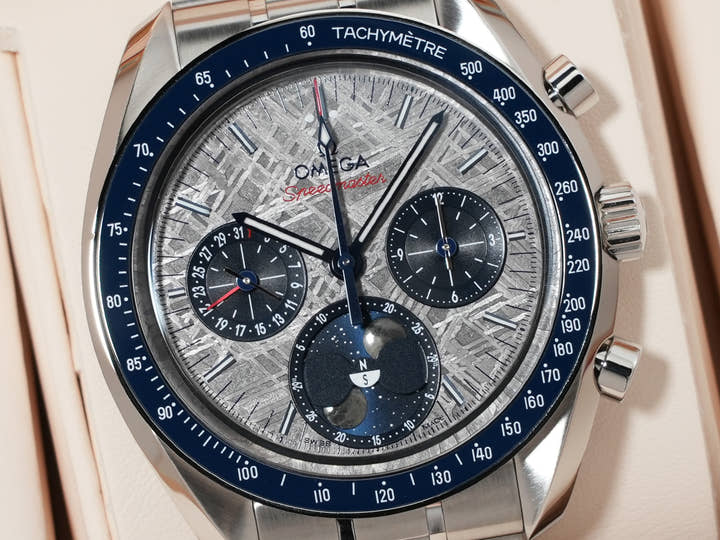 オメガ スピードマスター ムーンフェイズ コーアクシャル マスタークロノメーター メテオライト Ref.304.30.43.52.06.001 ステンレススチール メテオライト文字盤 未使用 8zithvbr