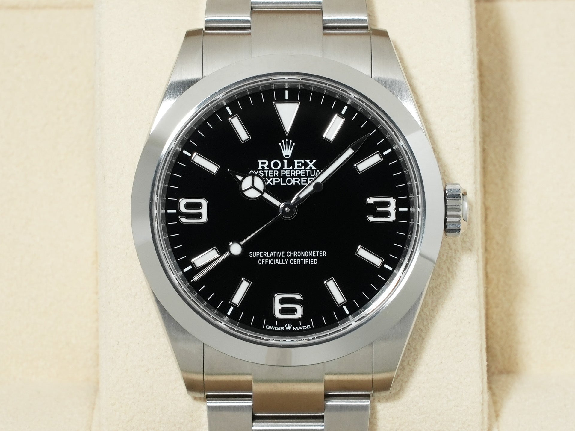 ロレックス エクスプローラー40 Ref.224270 ステンレススチール ブラック文字盤 オイスターブレスレット 未使用 f5fng4fi