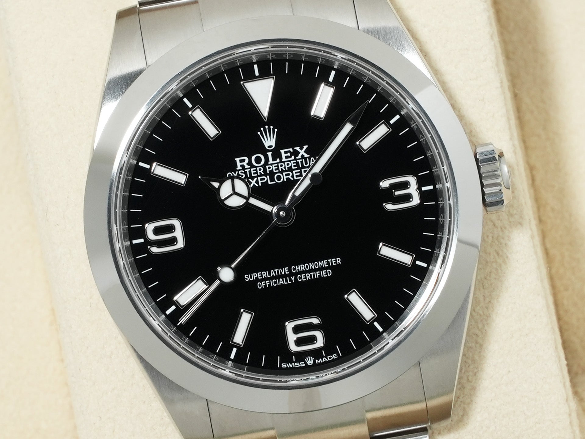 ロレックス エクスプローラー40 Ref.224270 ステンレススチール ブラック文字盤 オイスターブレスレット 未使用 f5fng4fi