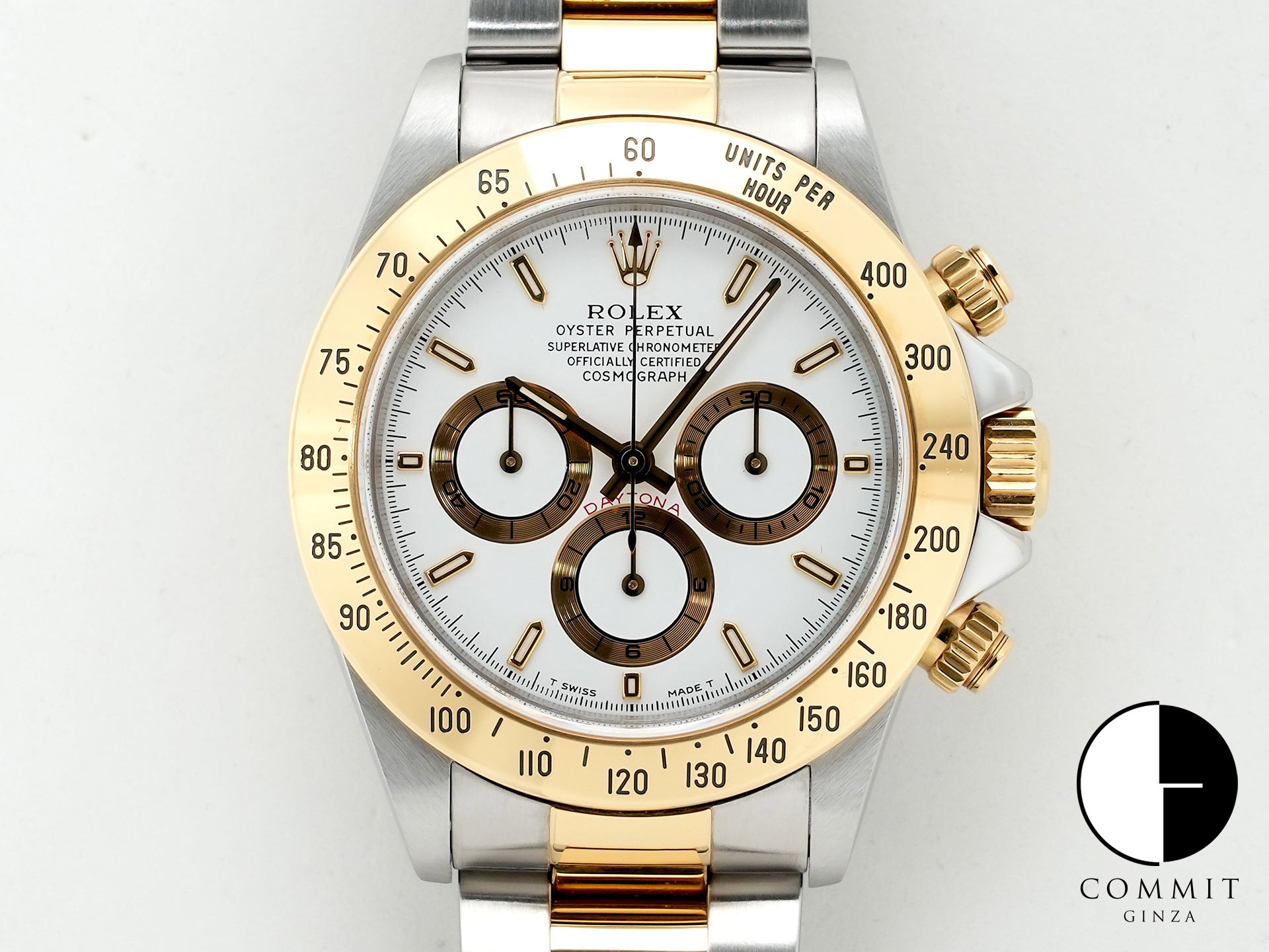 ロレックス デイトナ エルプリメロ Ref.16523 ステンレススチール/イエローゴールド ホワイト文字盤 中古 6jjsvyyz