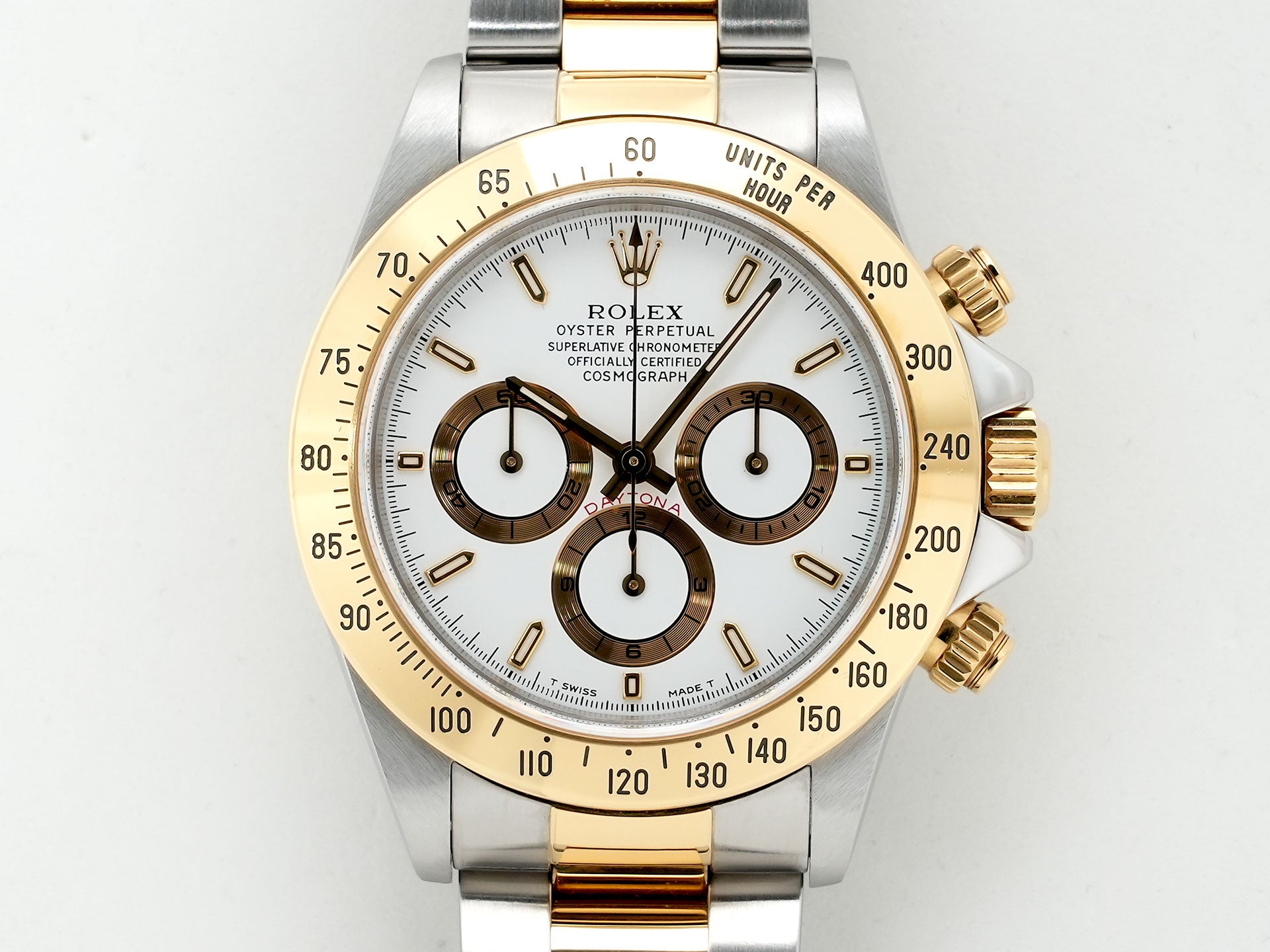 ロレックス デイトナ エルプリメロ Ref.16523 ステンレススチール/イエローゴールド ホワイト文字盤 中古 6jjsvyyz