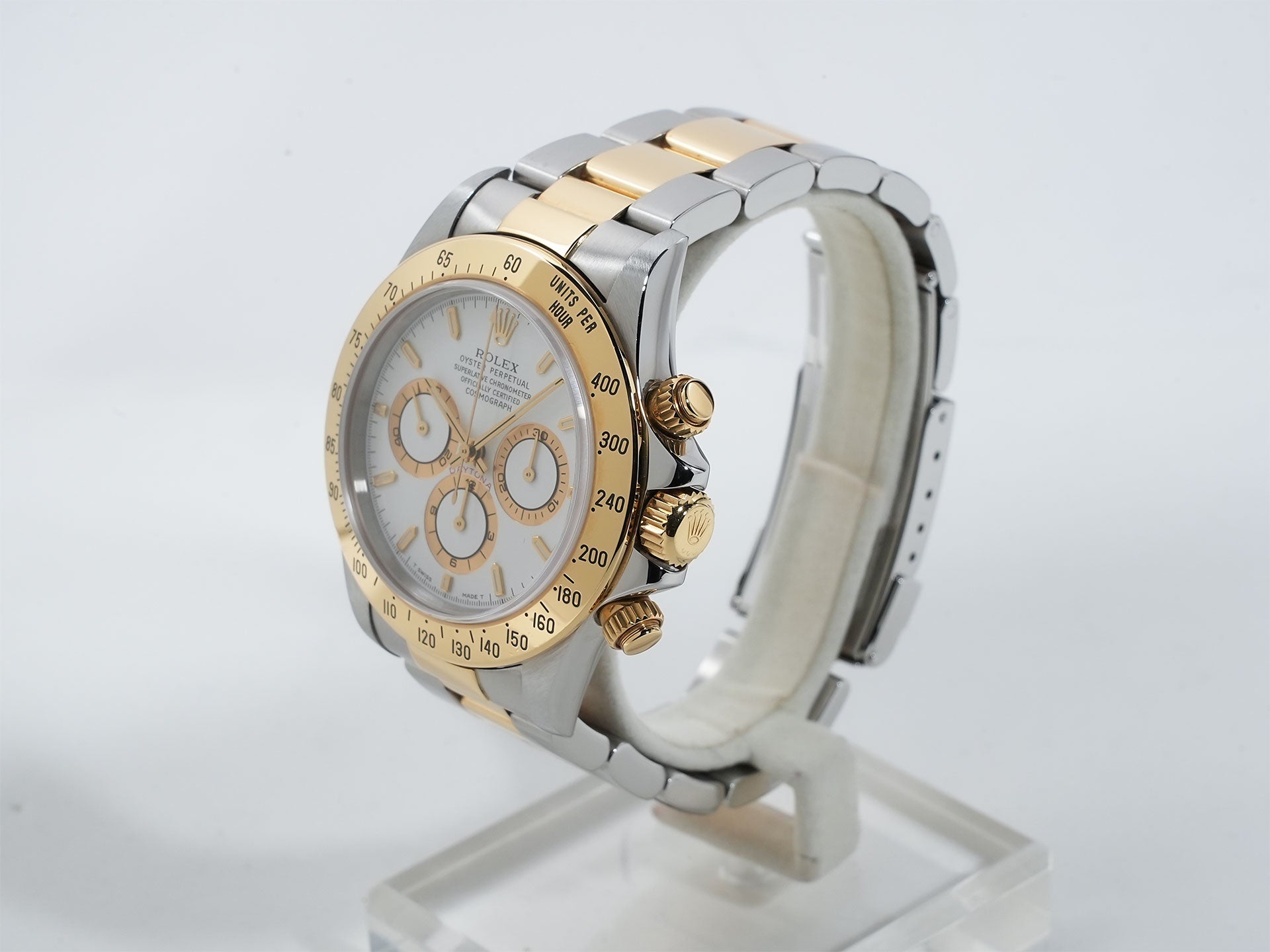 ロレックス デイトナ エルプリメロ Ref.16523 ステンレススチール/イエローゴールド ホワイト文字盤 中古 6jjsvyyz