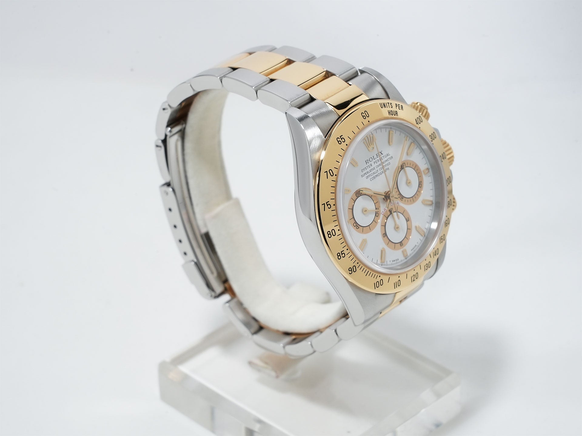 ロレックス デイトナ エルプリメロ Ref.16523 ステンレススチール/イエローゴールド ホワイト文字盤 中古 6jjsvyyz