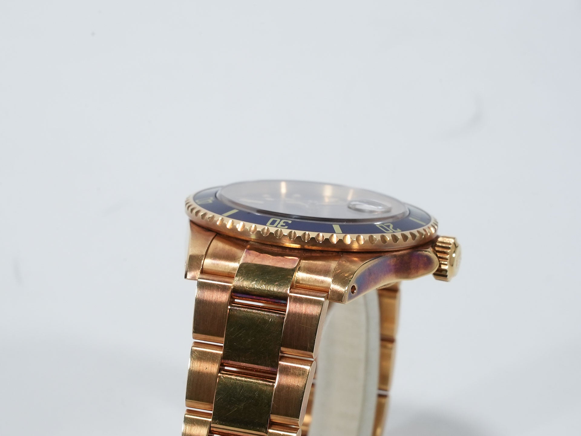 ロレックス サブマリーナー デイト Ref.16808 イエローゴールド ブルー文字盤 中古 zn9gjetq